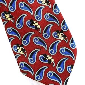 Vintage Mickey Mouse Silk Tie 59"
